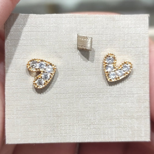Aros Lovely corazón Oro