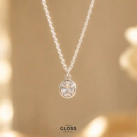 Collar Punto de luz Margarita Plata