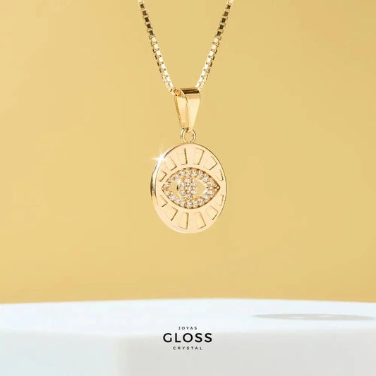 Collar Astra enchape de Oro 18k - Joyas Gloss Crystal