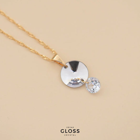 Collar Atenea Baño de Oro - Joyas Gloss Crystal