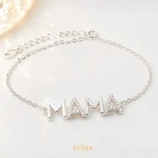 Pulsera Plata 925 Mamá Circones - Joyas Gloss Crystal