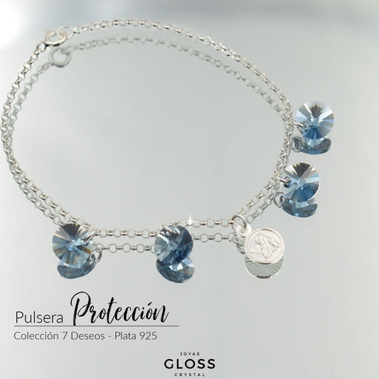Pulsera Protección Cristal Genuino - Joyas Gloss Crystal