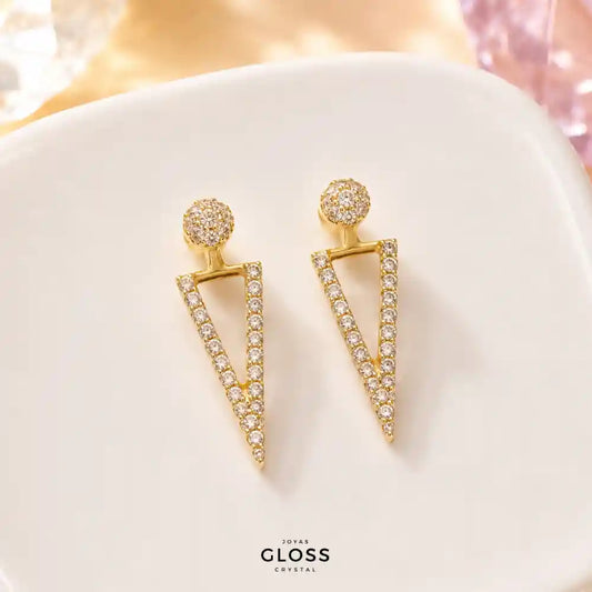 Aros Artemisa Baño de Oro 18k