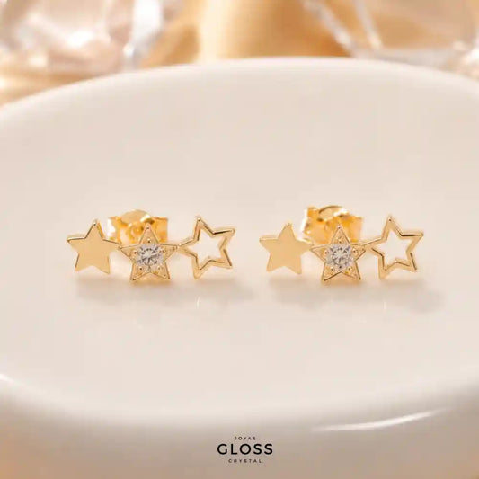 Aros Astra Enchape Oro 18k