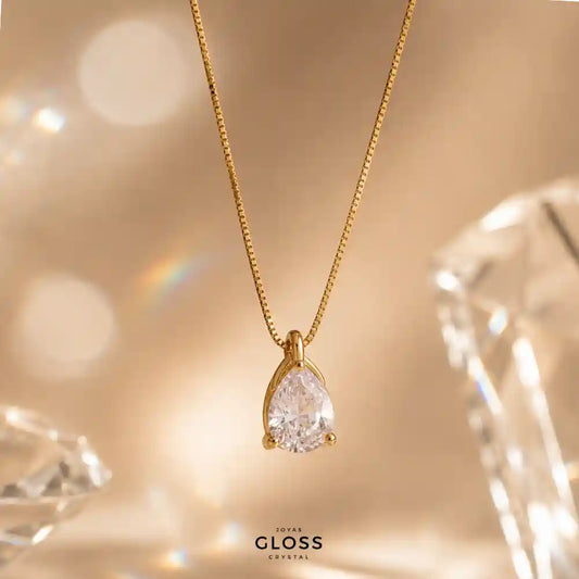 Collar Fresia Baño de Oro 18k