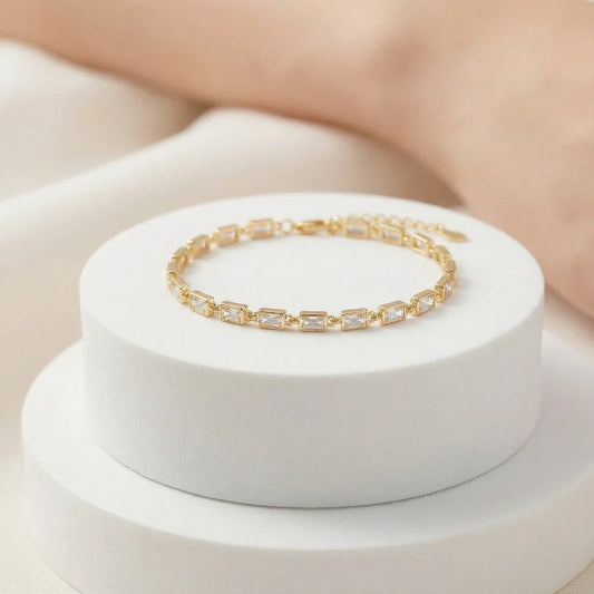 Pulsera Solar Baño de Oro 18k