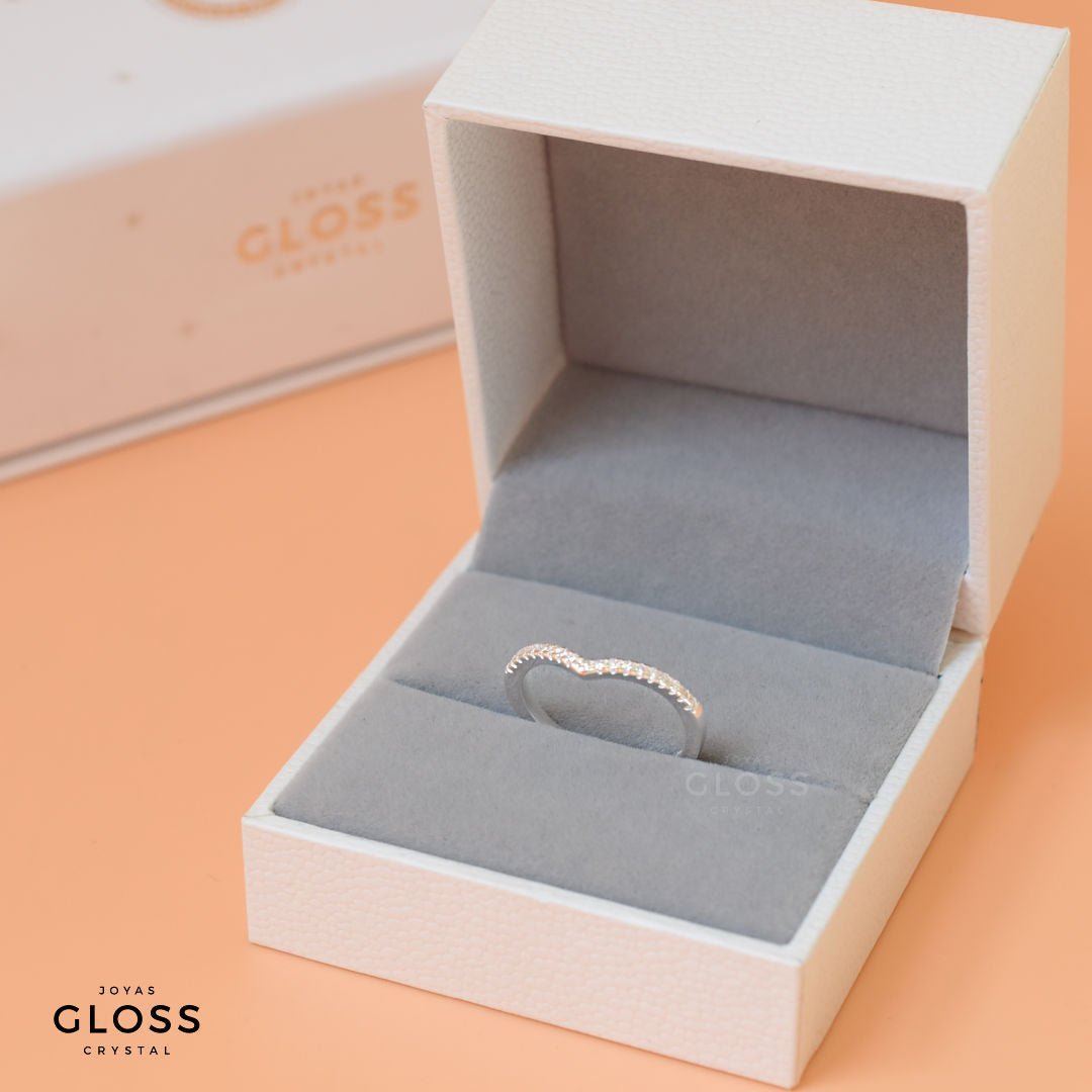 Anillo Alianza Griega Plata - Joyas Gloss Crystal