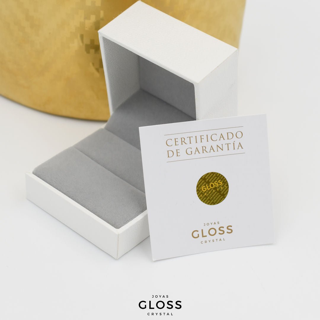 Anillo Compromiso Circón Enchape Oro 18k. - Joyas Gloss Crystal