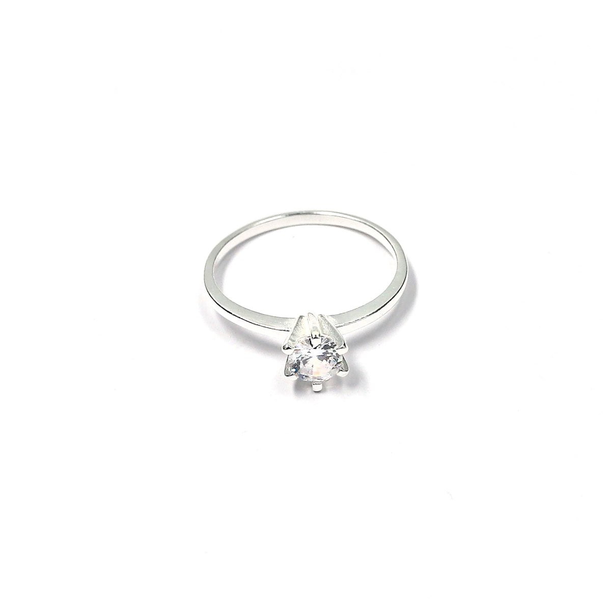 Anillo Compromiso Plata Circón - Joyas Gloss Crystal