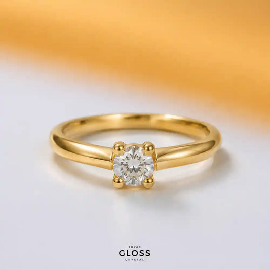 Anillo Compromiso Noelia Baño de Oro 18k
