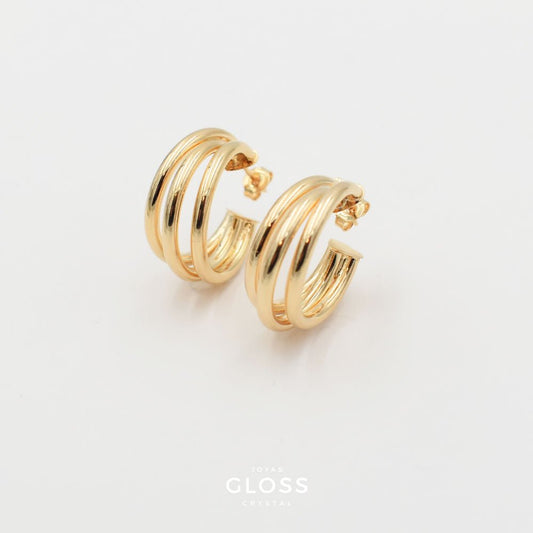 Aros Argollas Olimpo - Joyas Gloss Crystal
