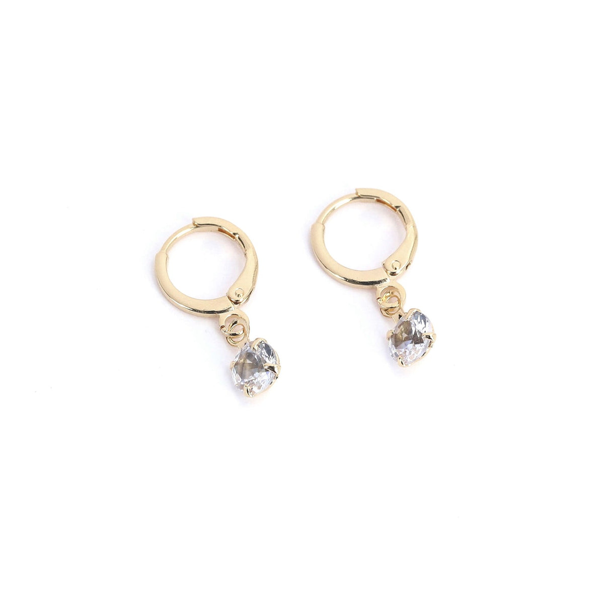 Aros Aura Circón Oro - Joyas Gloss Crystal