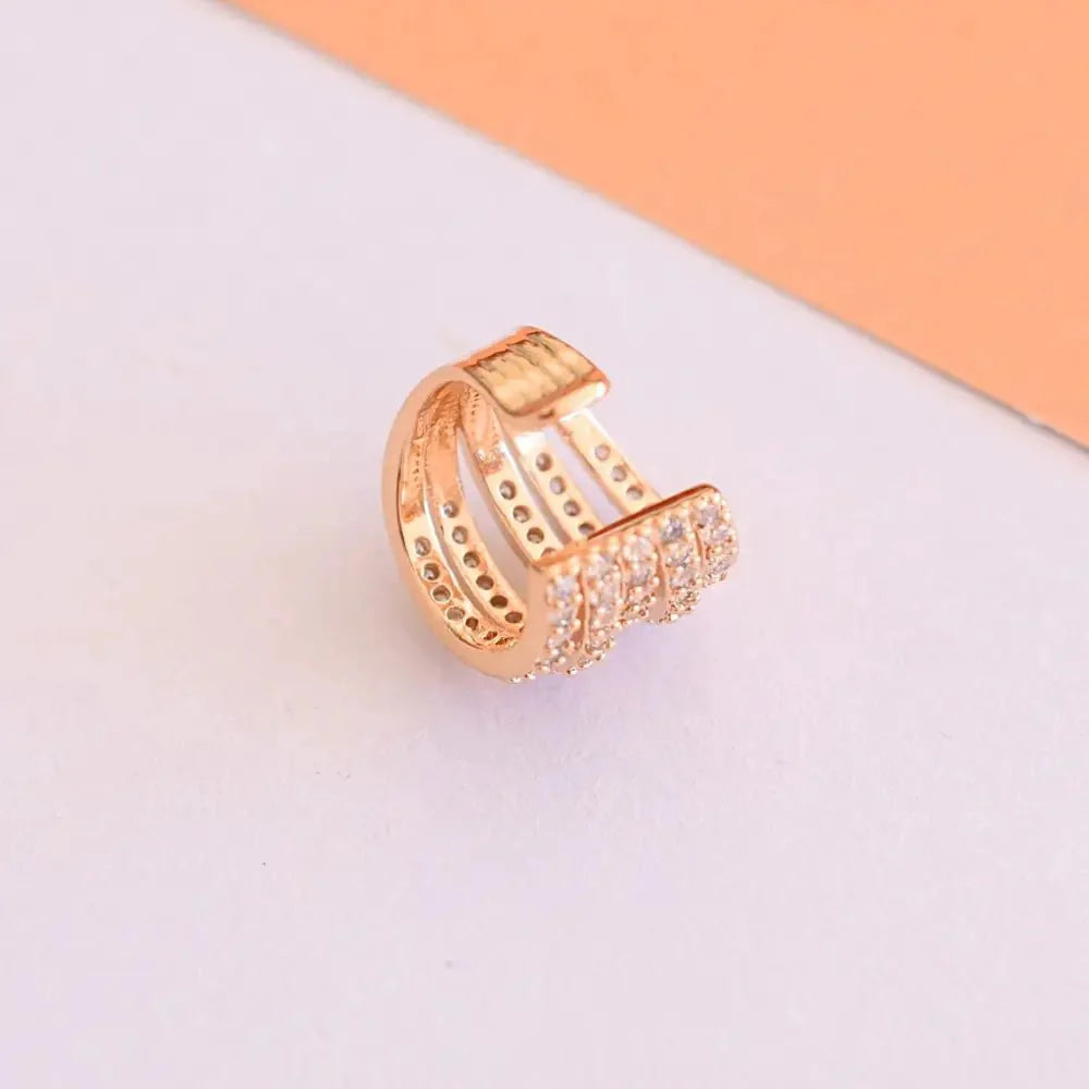 Aros Ear Cuff Minerva Oro - Joyas Gloss Crystal