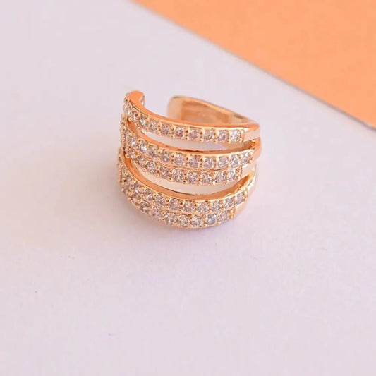 Aros Ear Cuff Minerva Oro - Joyas Gloss Crystal