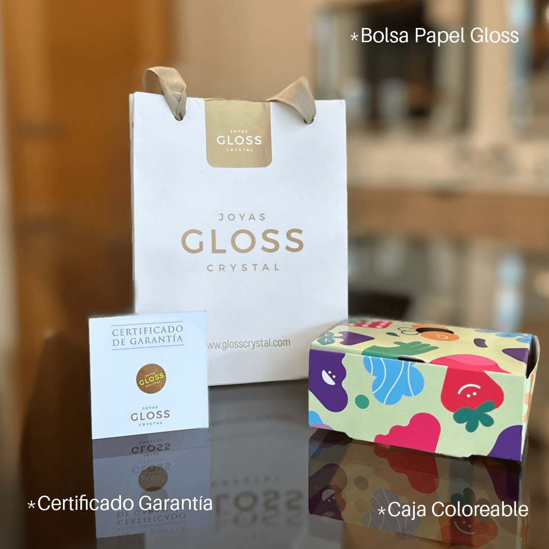 Aros Soy Una Niña Brillante Ovalado - Joyas Gloss Crystal