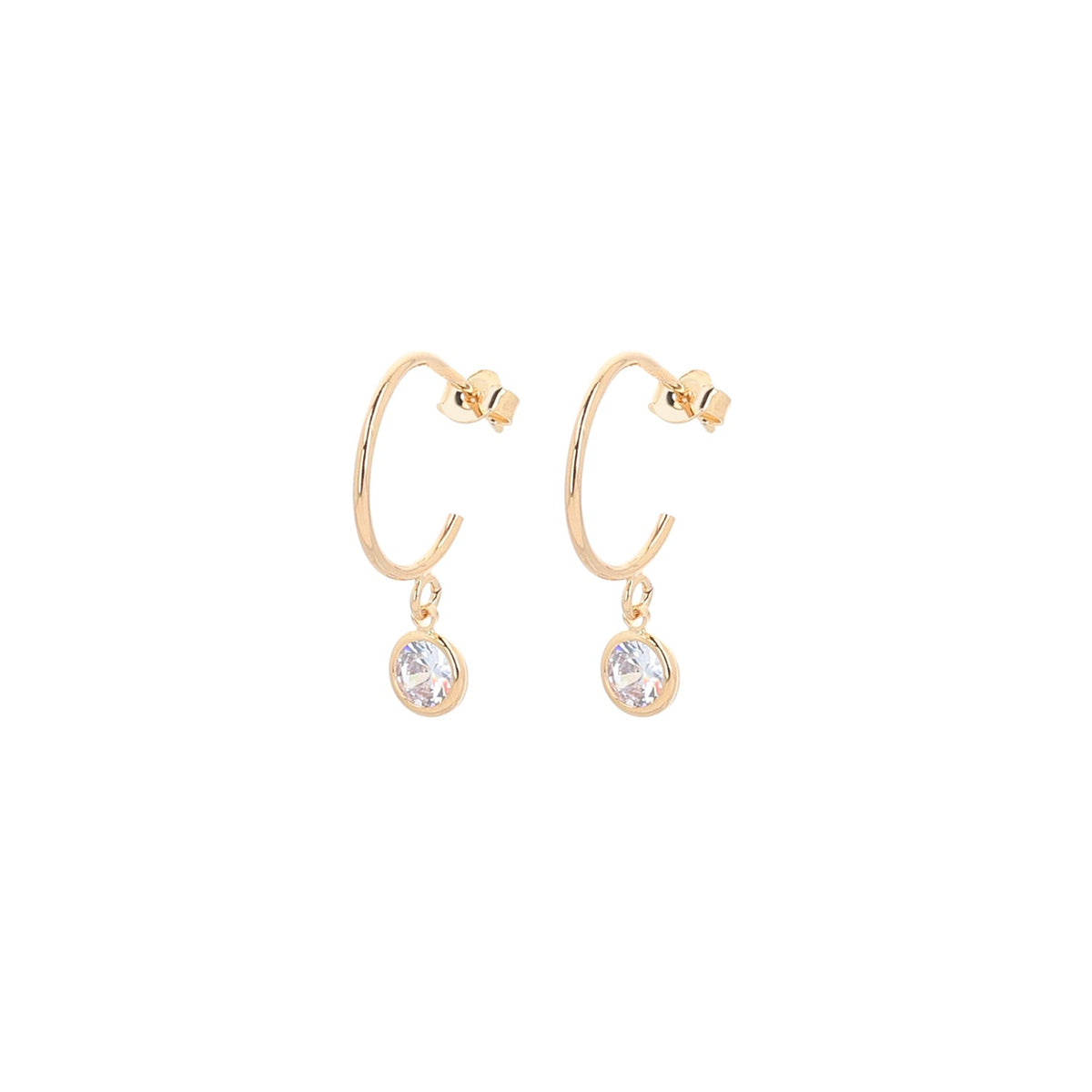 Aros Ultravioleta Circón - Joyas Gloss Crystal