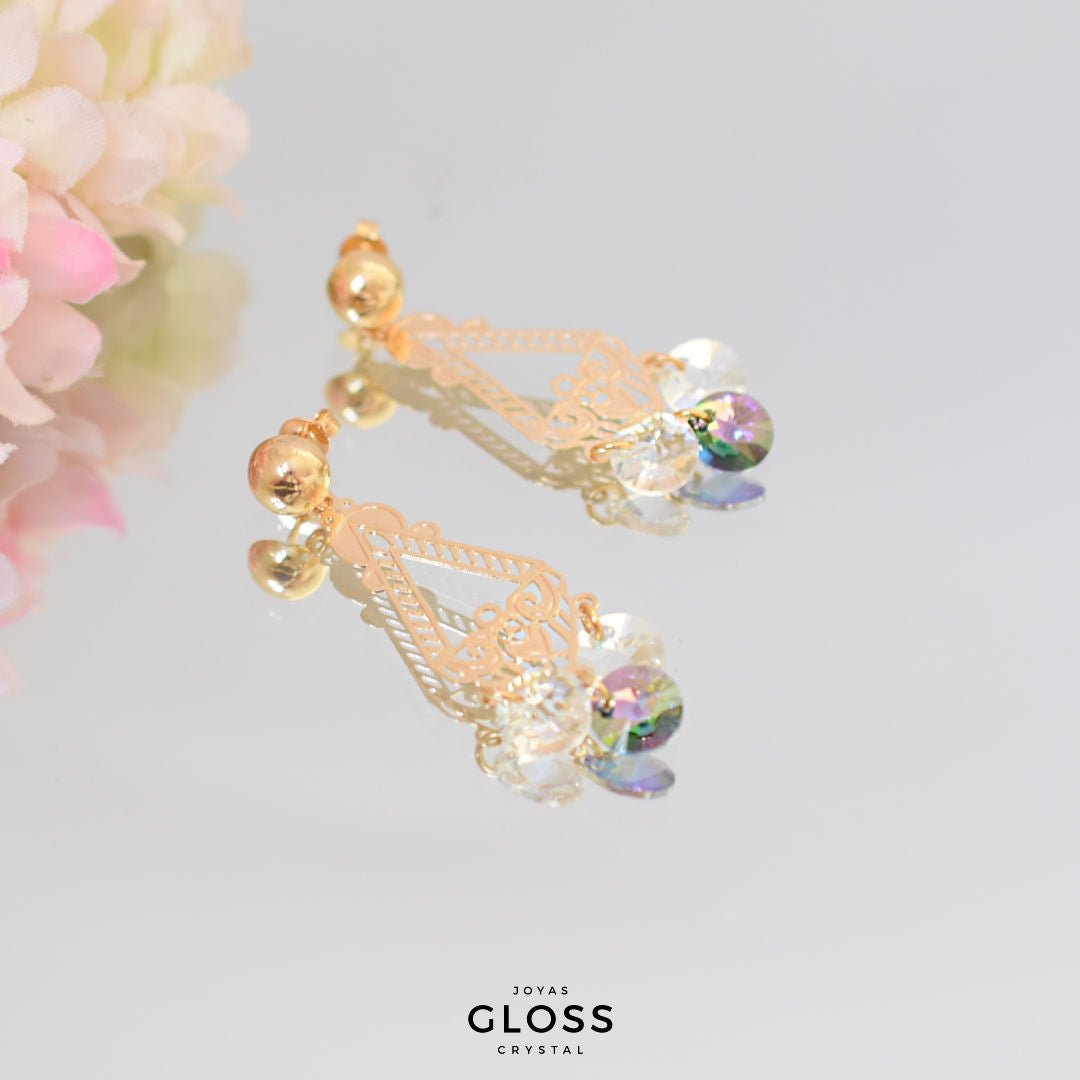 Aros Venus Cristales Swarovski - Joyas Gloss Crystal