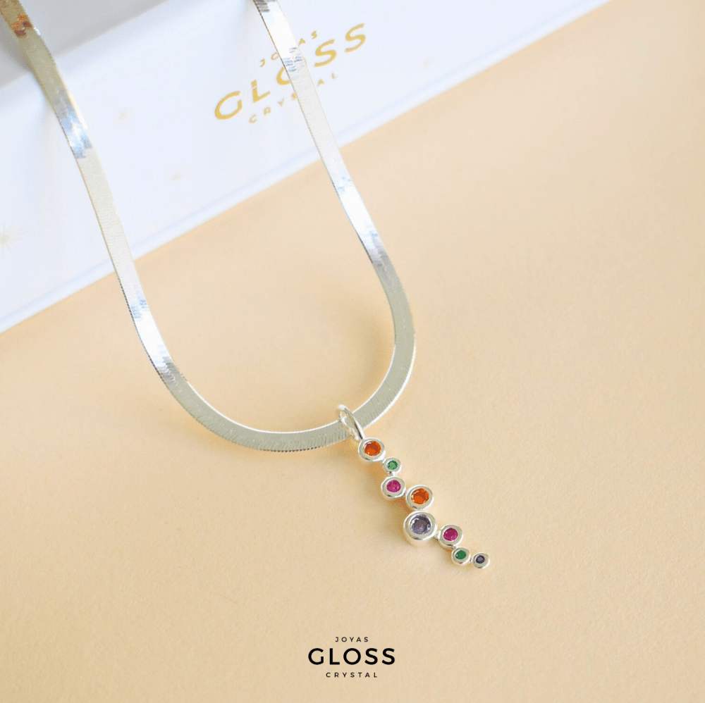Collar Amatista Plata - Joyas Gloss Crystal