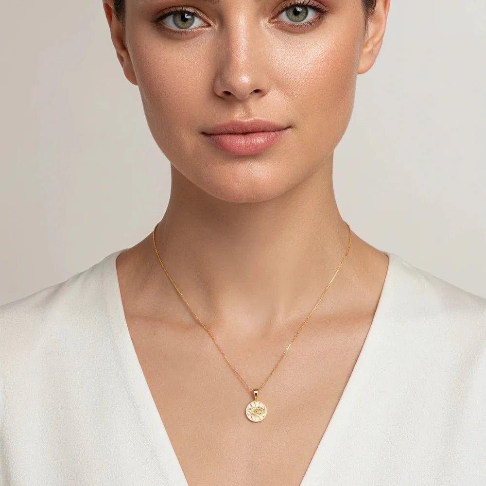 Collar Astra enchape de Oro 18k - Joyas Gloss Crystal