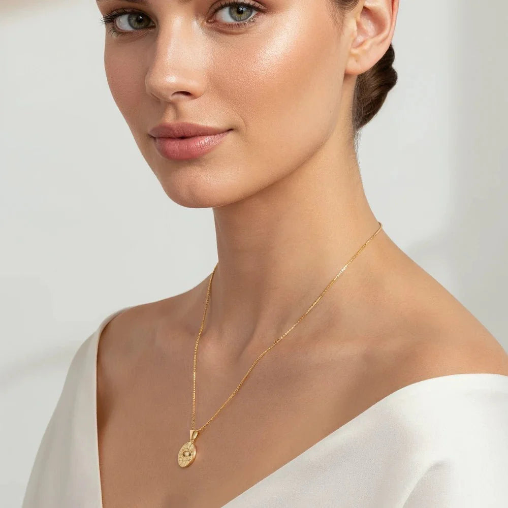 Collar Astra enchape de Oro 18k - Joyas Gloss Crystal