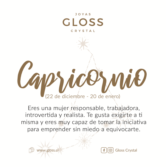 Collar Constelación Capricornio - Joyas Gloss Crystal