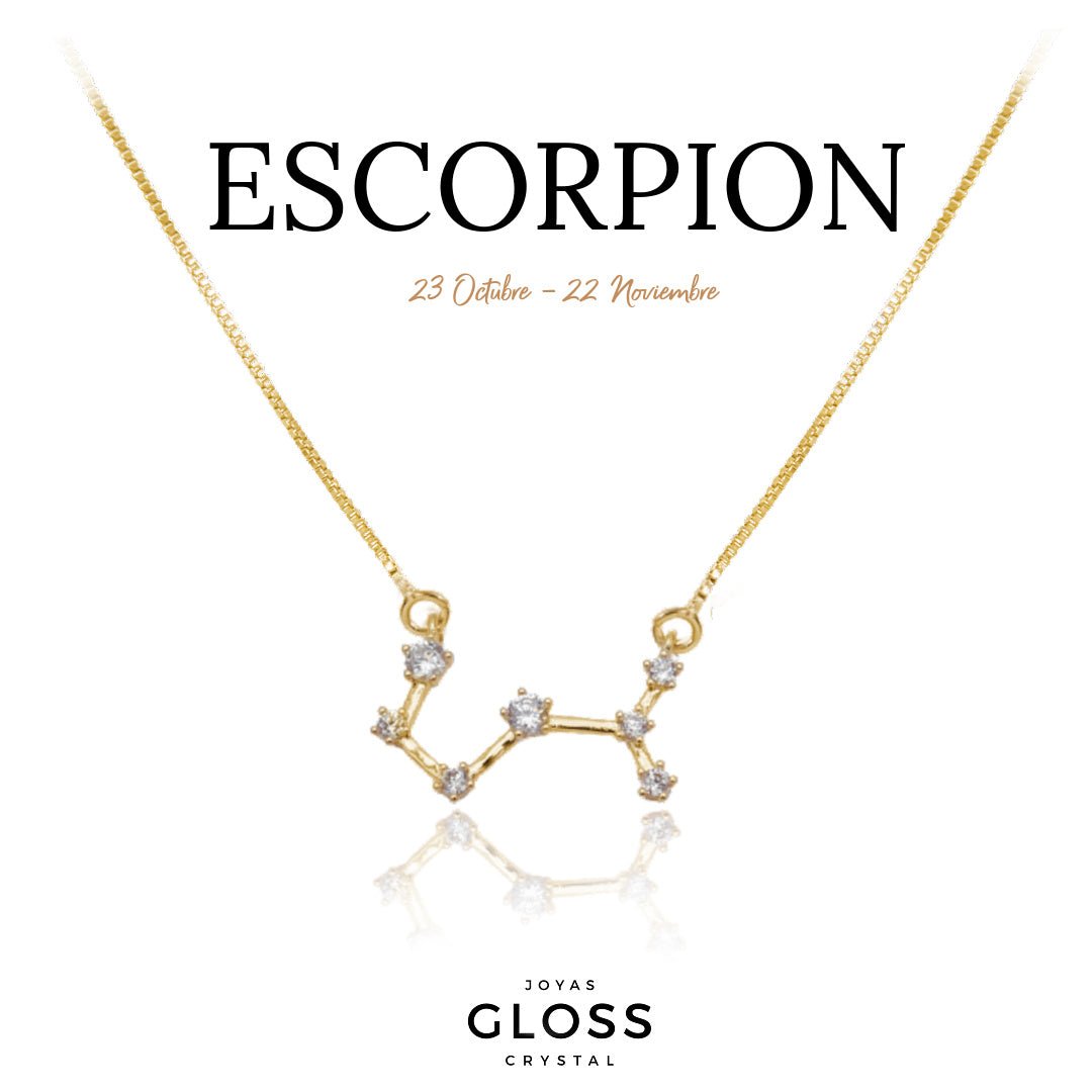 Collar Constelación Escorpión - Joyas Gloss Crystal