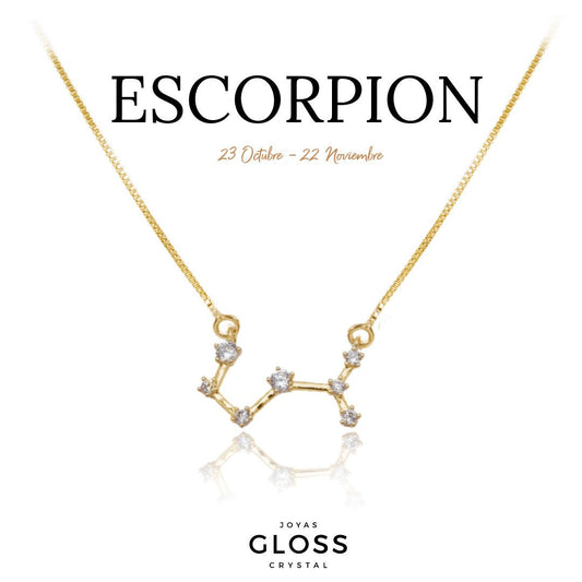 Collar Constelación Escorpión - Joyas Gloss Crystal