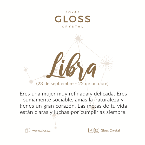 Collar Constelación Libra - Joyas Gloss Crystal