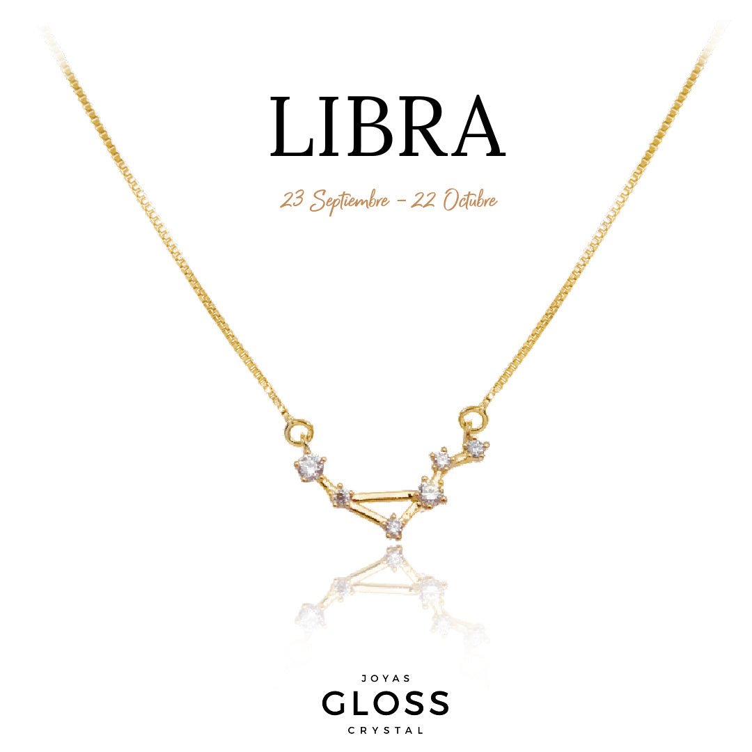 Collar Constelación Libra - Joyas Gloss Crystal