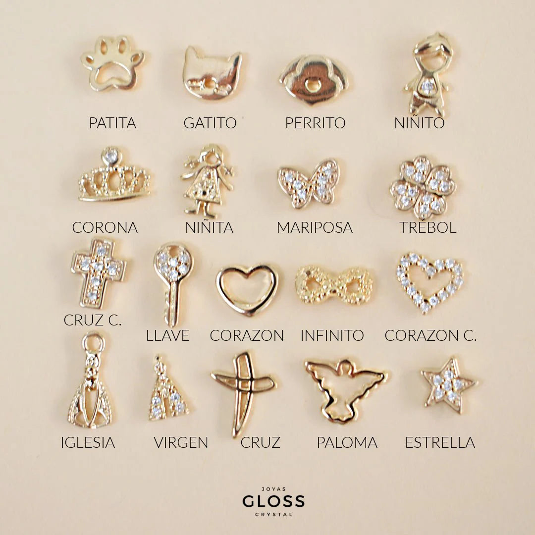 Collar Cuenta tu Historia Oro 18k - Joyas Gloss Crystal