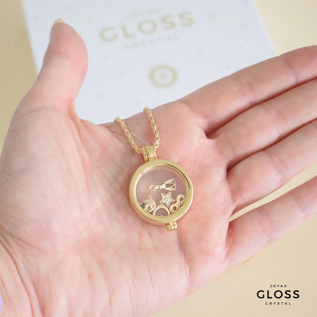 Collar Cuenta tu Historia Oro 18k - Joyas Gloss Crystal
