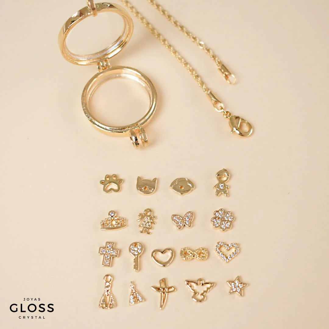 Collar Cuenta tu Historia Oro 18k - Joyas Gloss Crystal