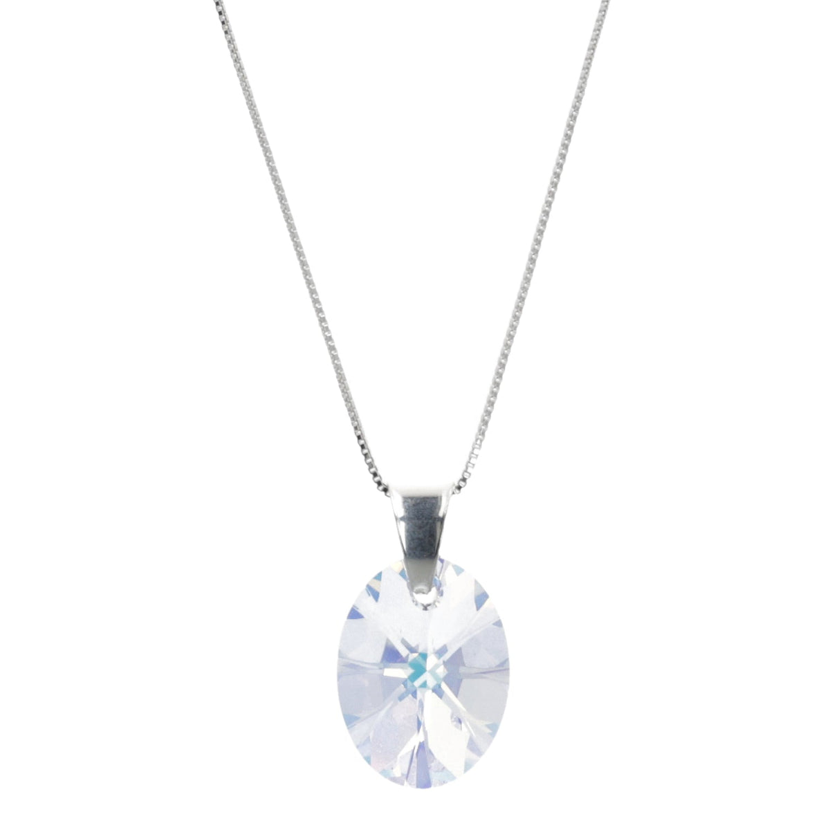 Collar Diana Xilion Tornasol Cristal Genuino - Joyas Gloss Crystal