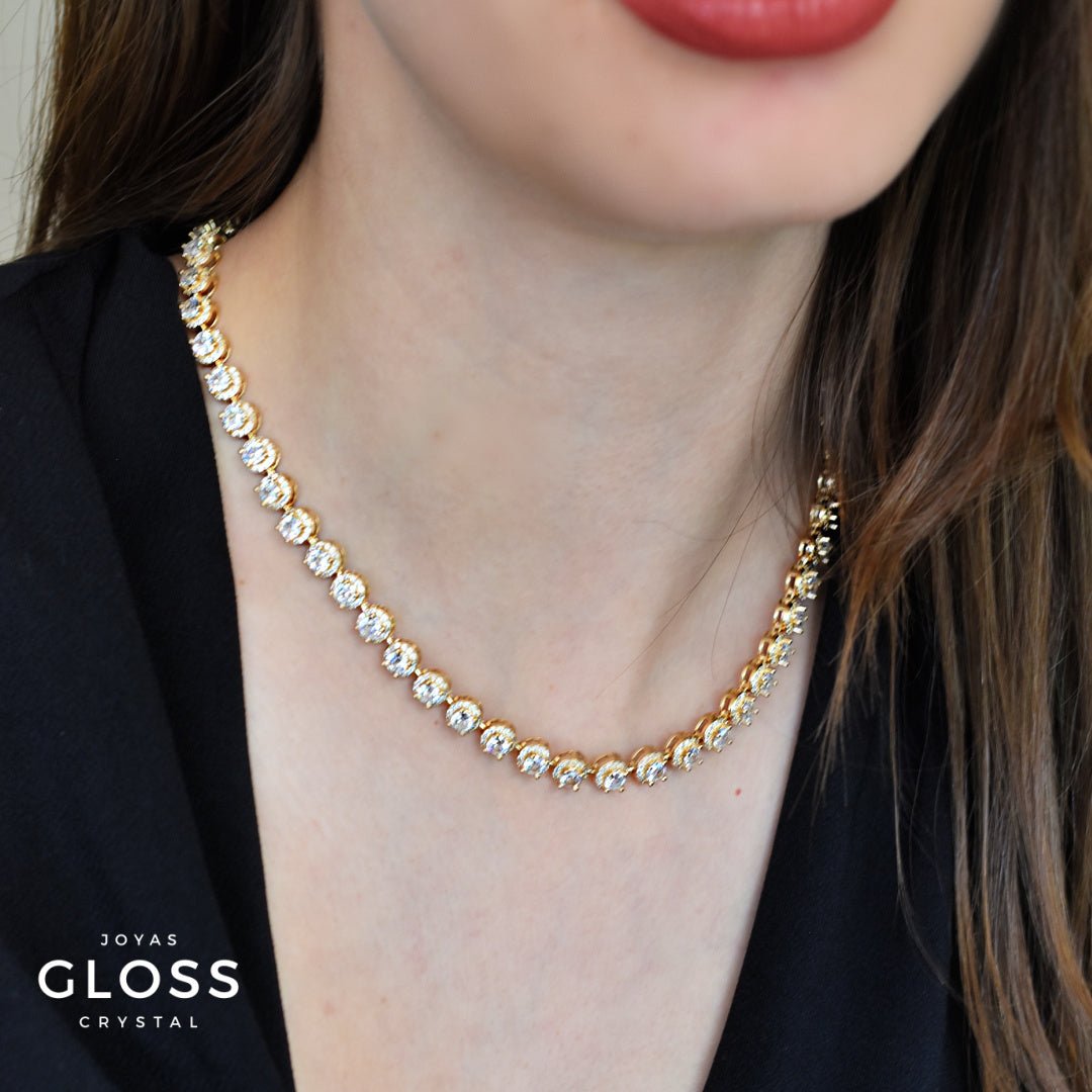 Collar Dinastia Real Oro - Joyas Gloss Crystal