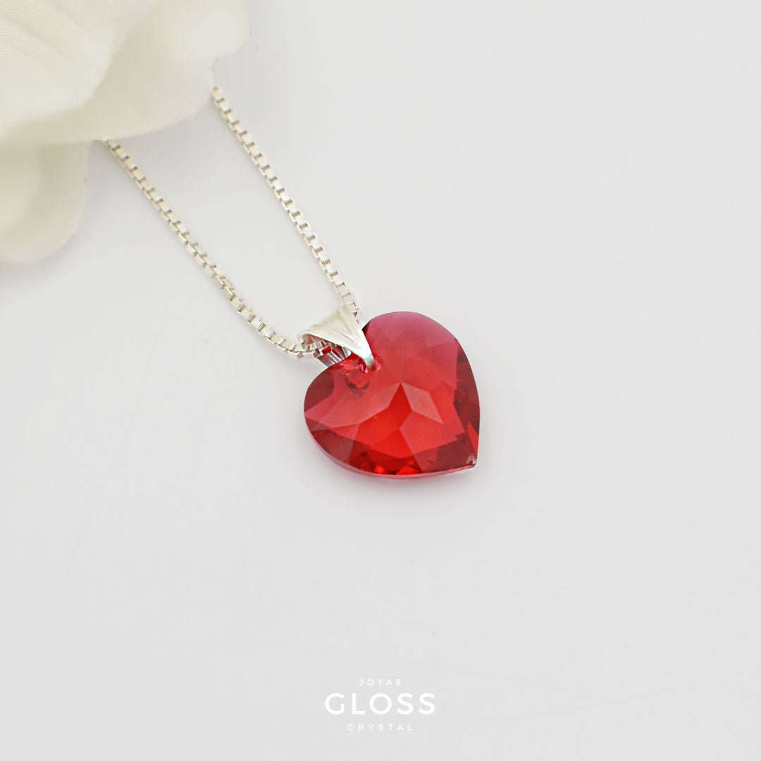 Collar Enamorados Plata - Joyas Gloss Crystal