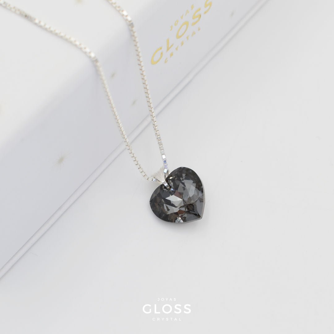 Collar Enamorados Plata - Joyas Gloss Crystal