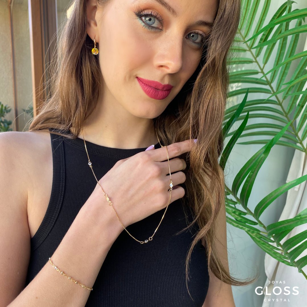 Collar Isis Oro - Joyas Gloss Crystal