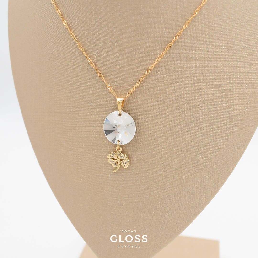 Collar Lucky Oro - Joyas Gloss Crystal