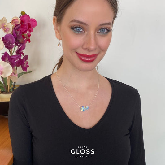 Collar Madre e Hija Tornasol - Joyas Gloss Crystal