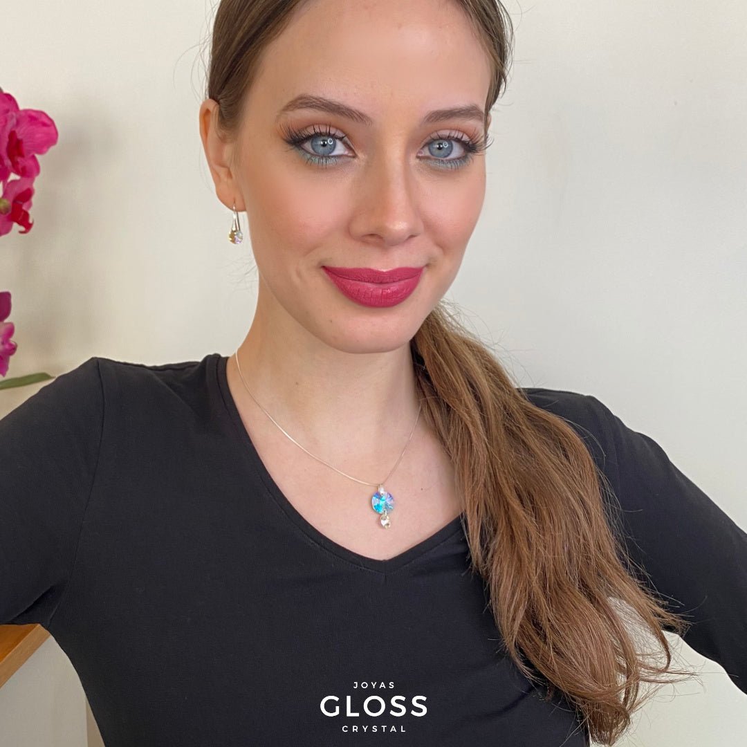 Collar Madre e Hijo Plata - Joyas Gloss Crystal