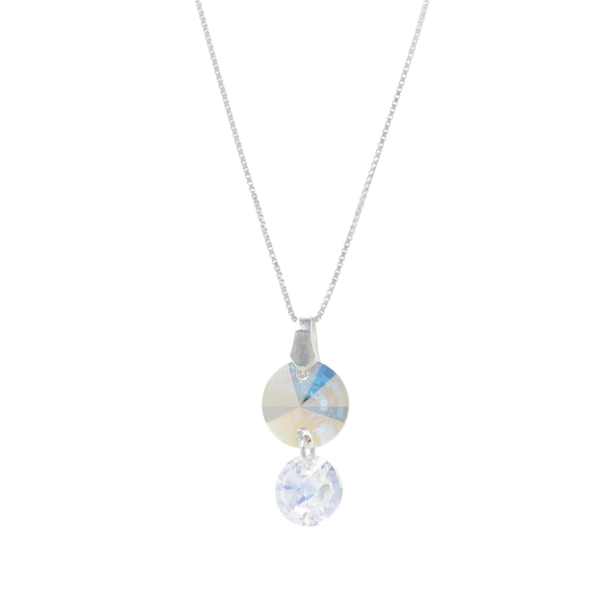 Collar Madre e Hijo Plata - Joyas Gloss Crystal