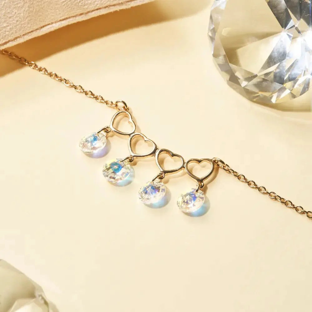 Collar Mom Cuádruple Oro - Joyas Gloss Crystal