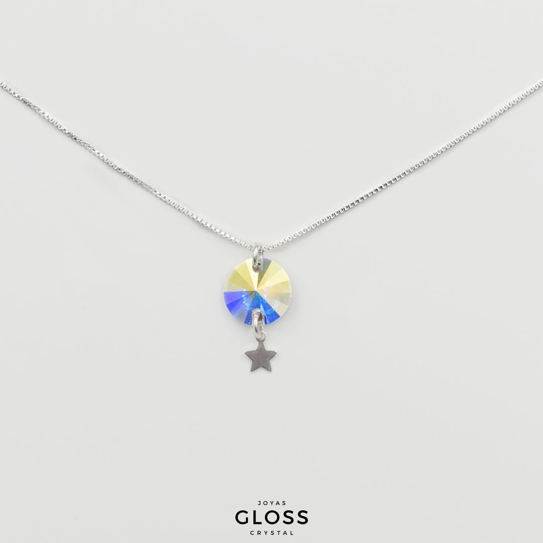 Collar Monserrat Plata - Joyas Gloss Crystal
