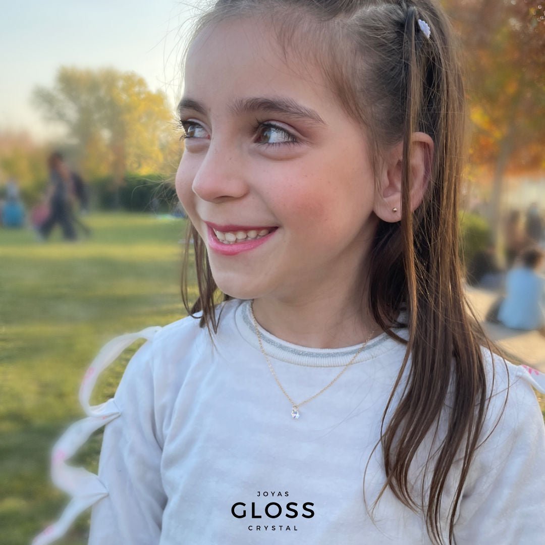 Collar Niña Mi Primer Cristal Tesoro - Joyas Gloss Crystal