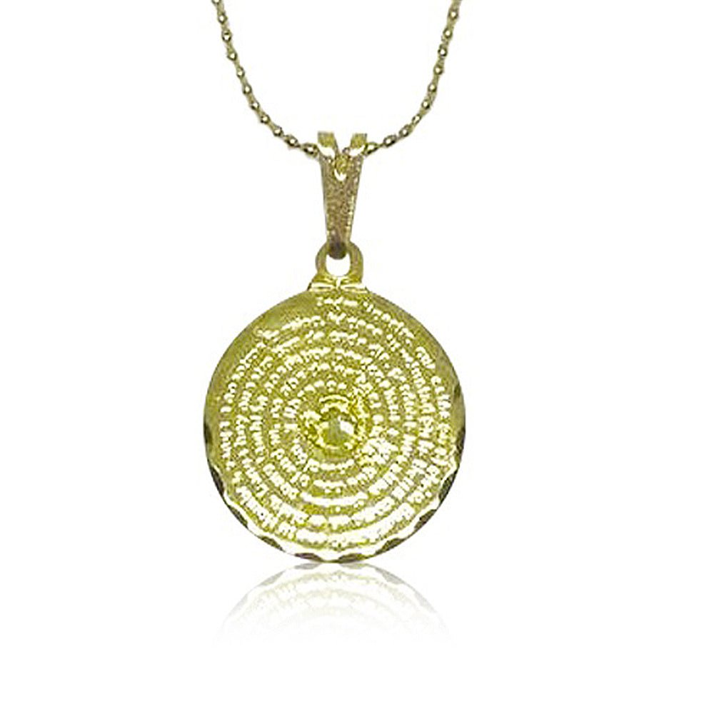 Collar Padre Nuestro Oro Cristal Genuino - Joyas Gloss Crystal