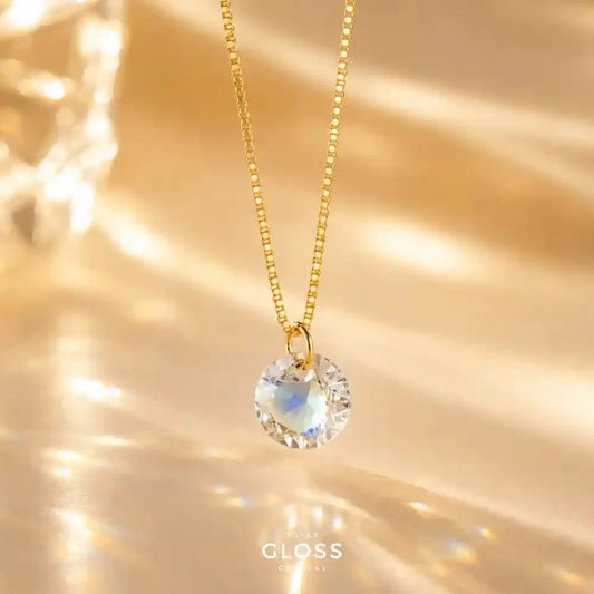 Collar Punto Luz Oro Shimmer - Joyas Gloss Crystal
