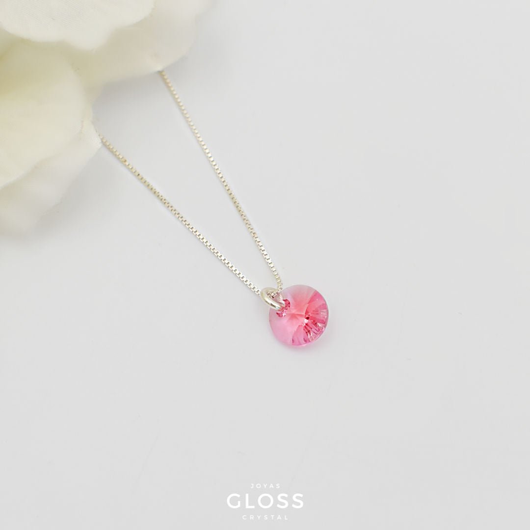 Collar Punto Luz Plata - Joyas Gloss Crystal