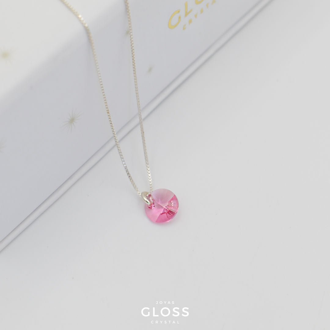 Collar Punto Luz Plata - Joyas Gloss Crystal