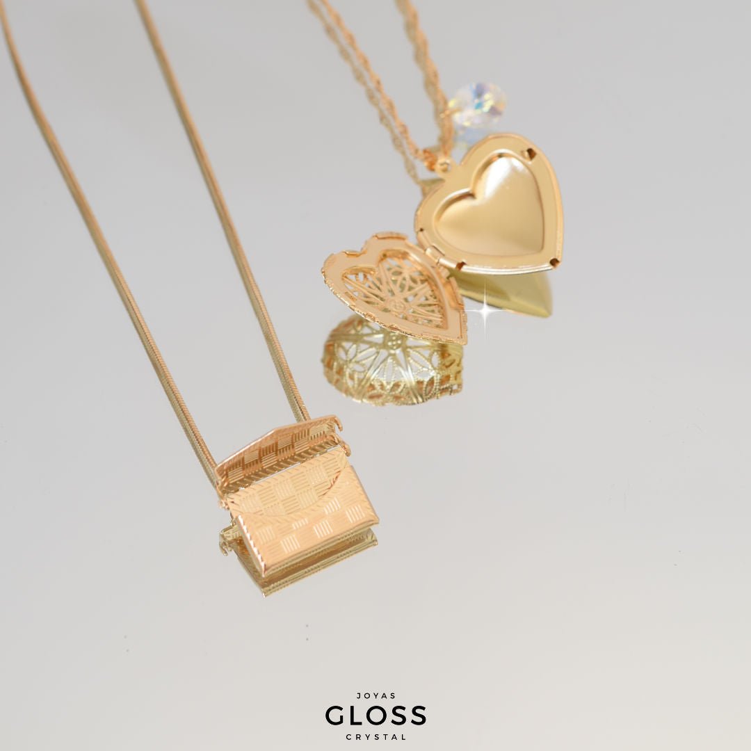 Collar Relicario Sobre - Joyas Gloss Crystal