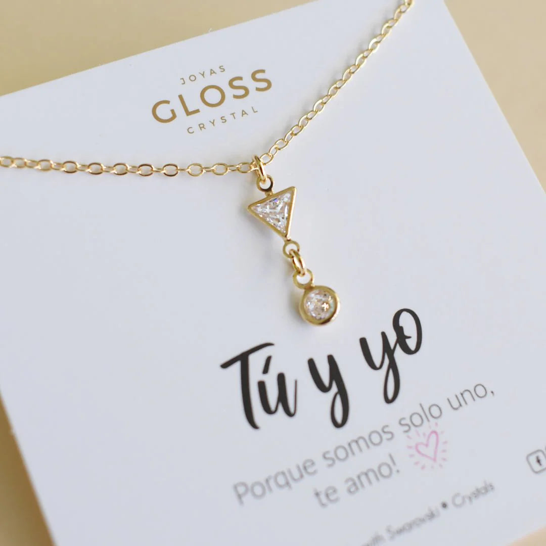 Collar San Valentin Tú y Yo duo - Joyas Gloss Crystal